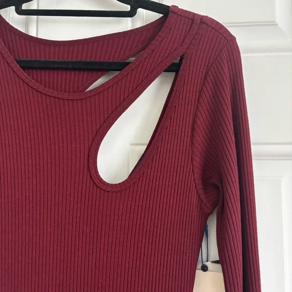 NWT Simon Miller Burnt Burgundy Space Midi Dress, Size Large - Picture 4 of 12